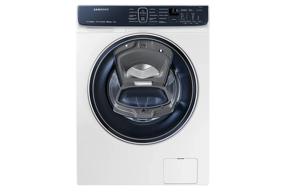 Стиральная машина Samsung WW70R62LATWDLP (AddWash и Eco Bubble)