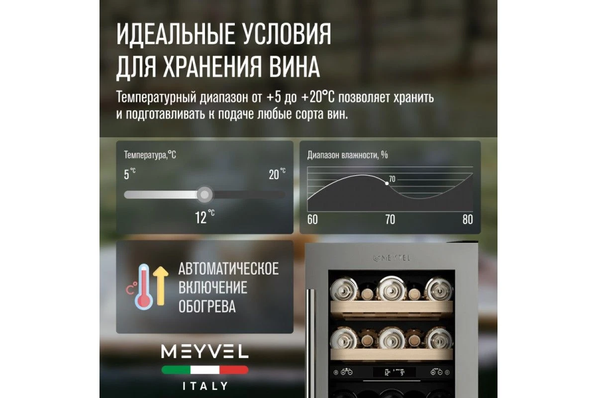 Винный шкаф Meyvel MV28-KST2