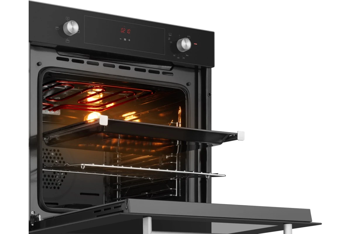 Духовой шкаф газовый Weissgauff WGO 706 D BLACK GLASS