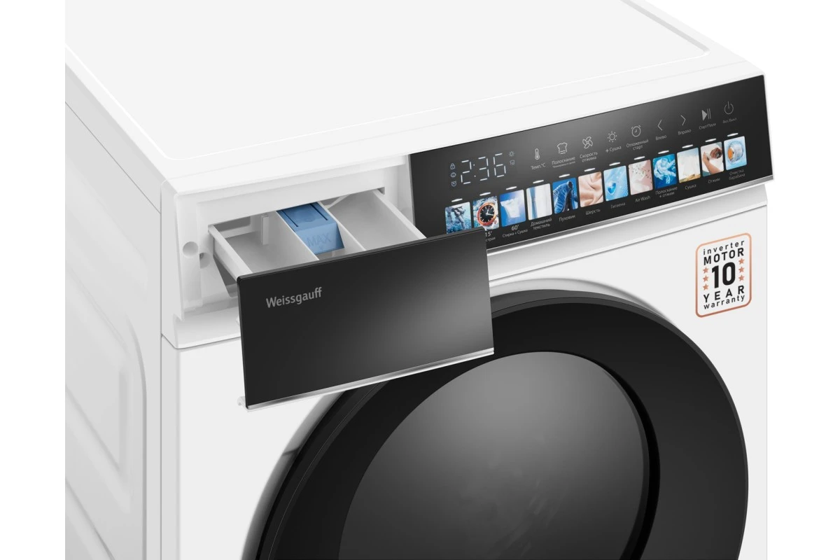 Стиральная машина с сушкой и инвертором Weissgauff WMD 59211 Touch Inverter