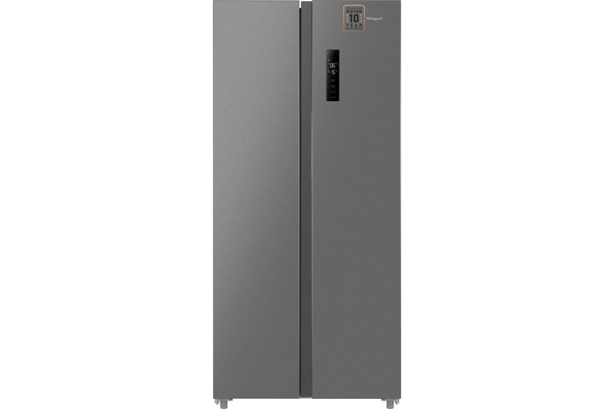 Отдельностоящий холодильник с инвертором Weissgauff WSBS 500 Inverter NoFrost Inox