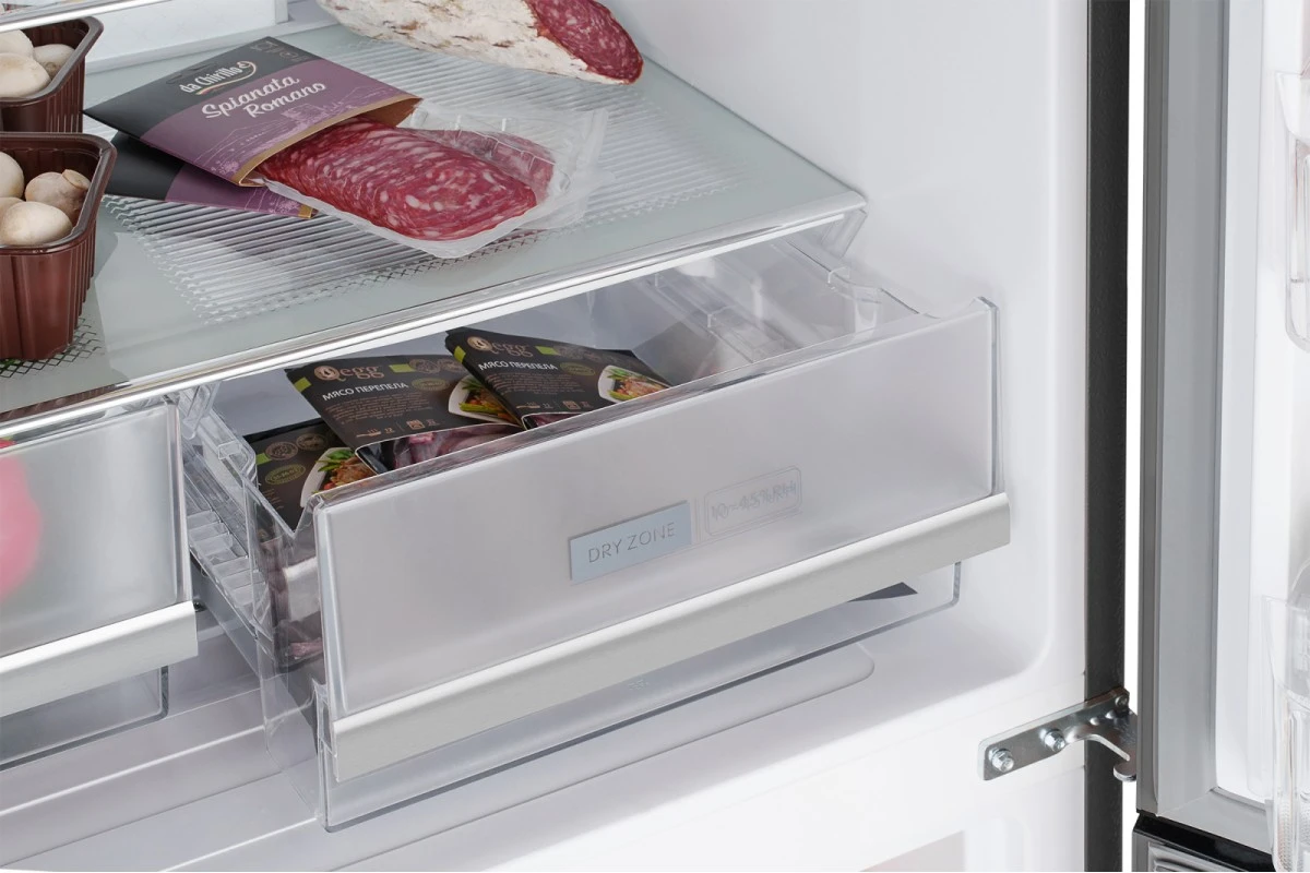Отдельностоящий холодильник с инвертором Weissgauff WCD 450 XB NoFrost Inverter