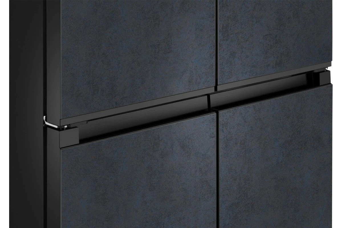 Отдельностоящий холодильник с инвертором Weissgauff WCD 450 Rock Glass NoFrost Inverter