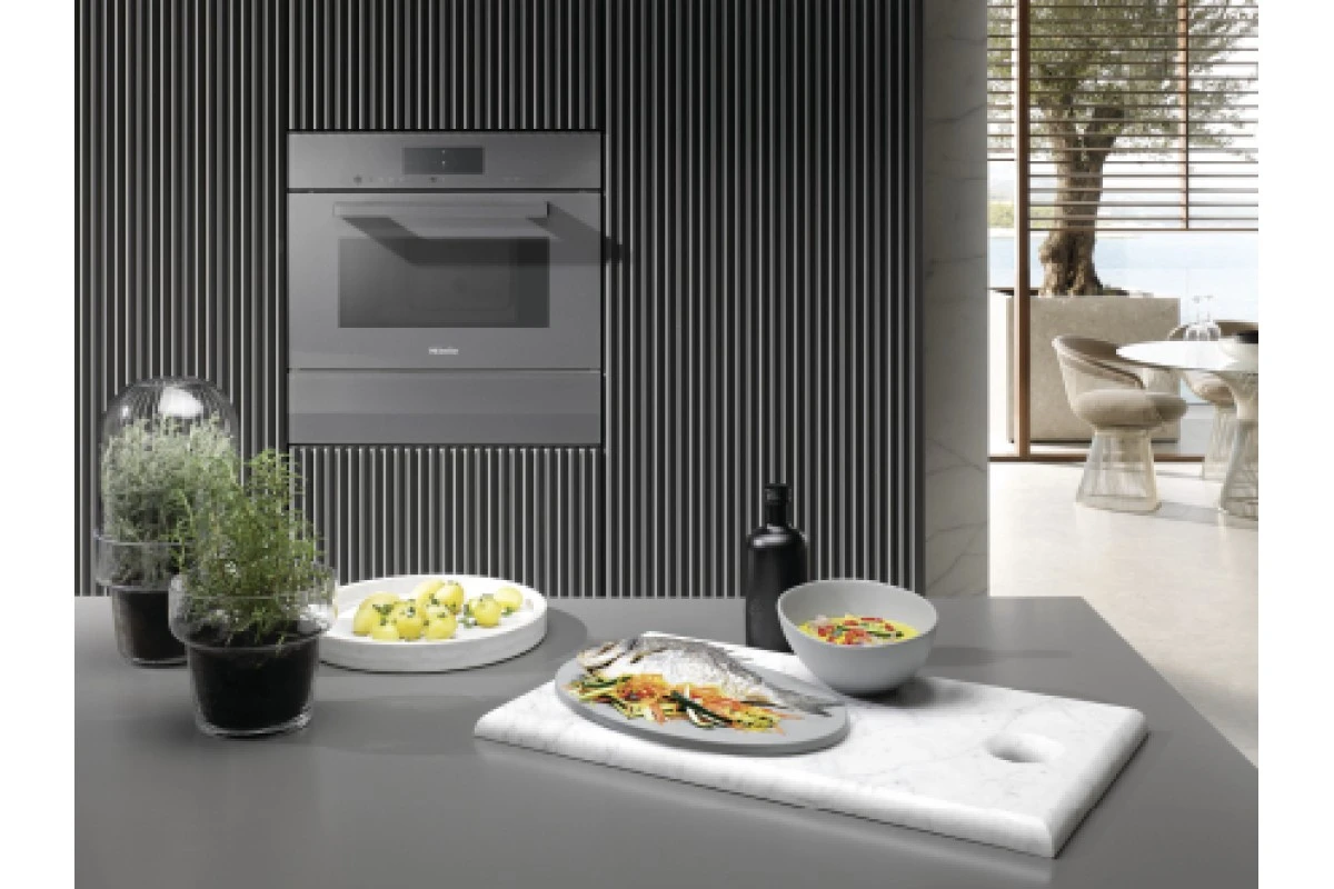 Пароварка с СВЧ Miele DGM7440 GRGR