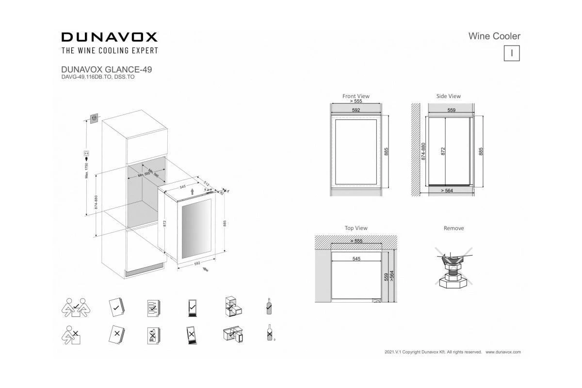 Винный шкаф Dunavox DAVG-49.116DSS.TO
