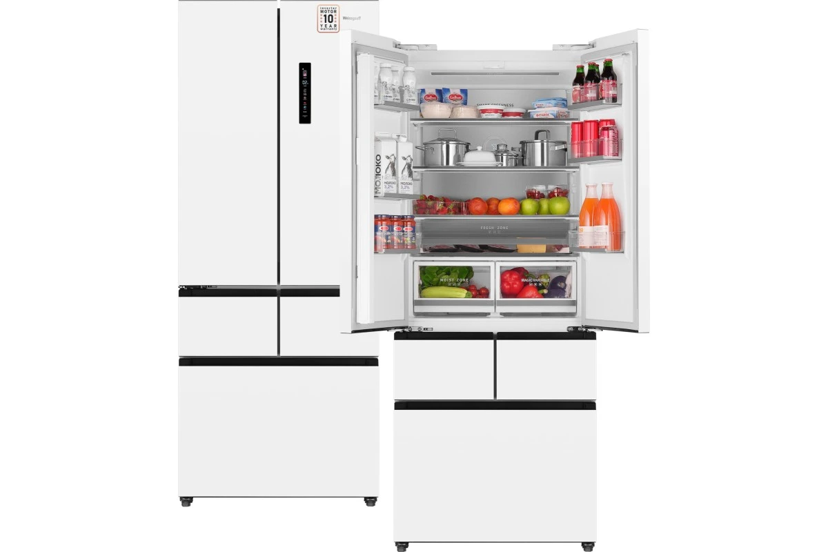 Отдельностоящий холодильник Weissgauff WFD 450 Built-in Inverter NoFrost White