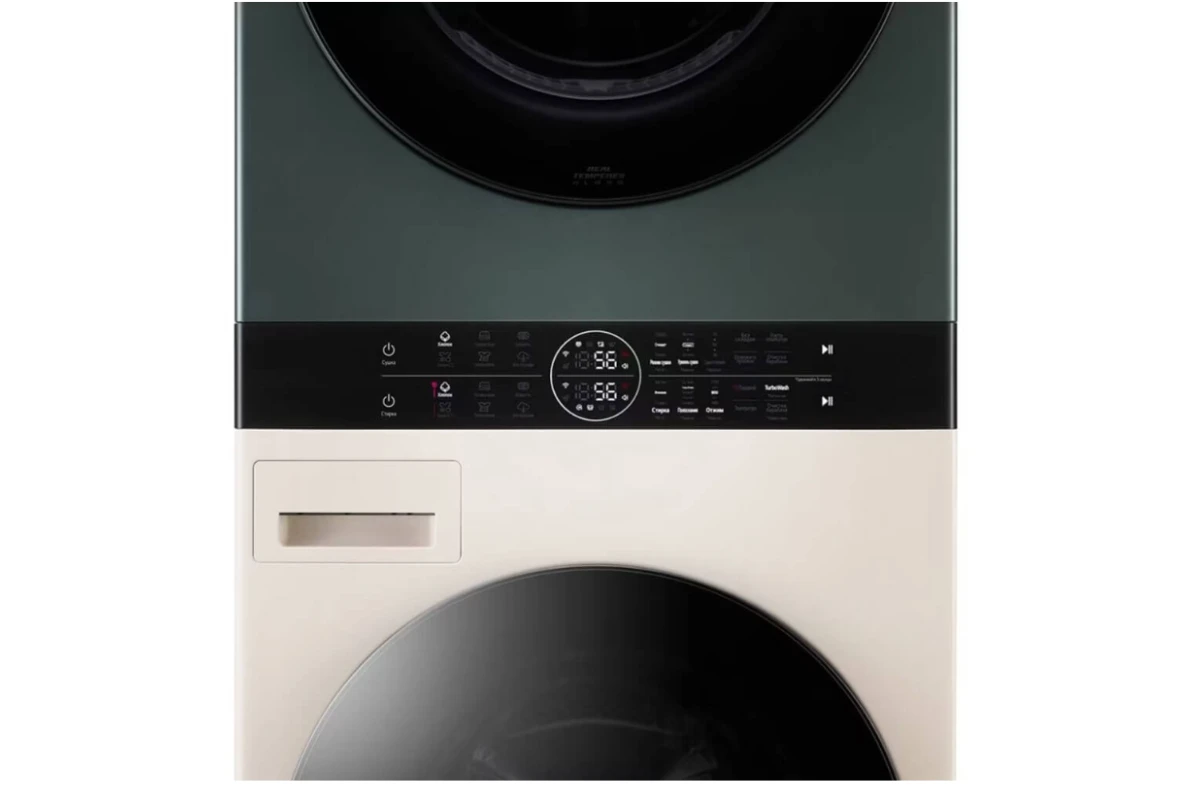 Стиральная машина с сушкой в колонну LG W1S1CVKK2HM WashTower