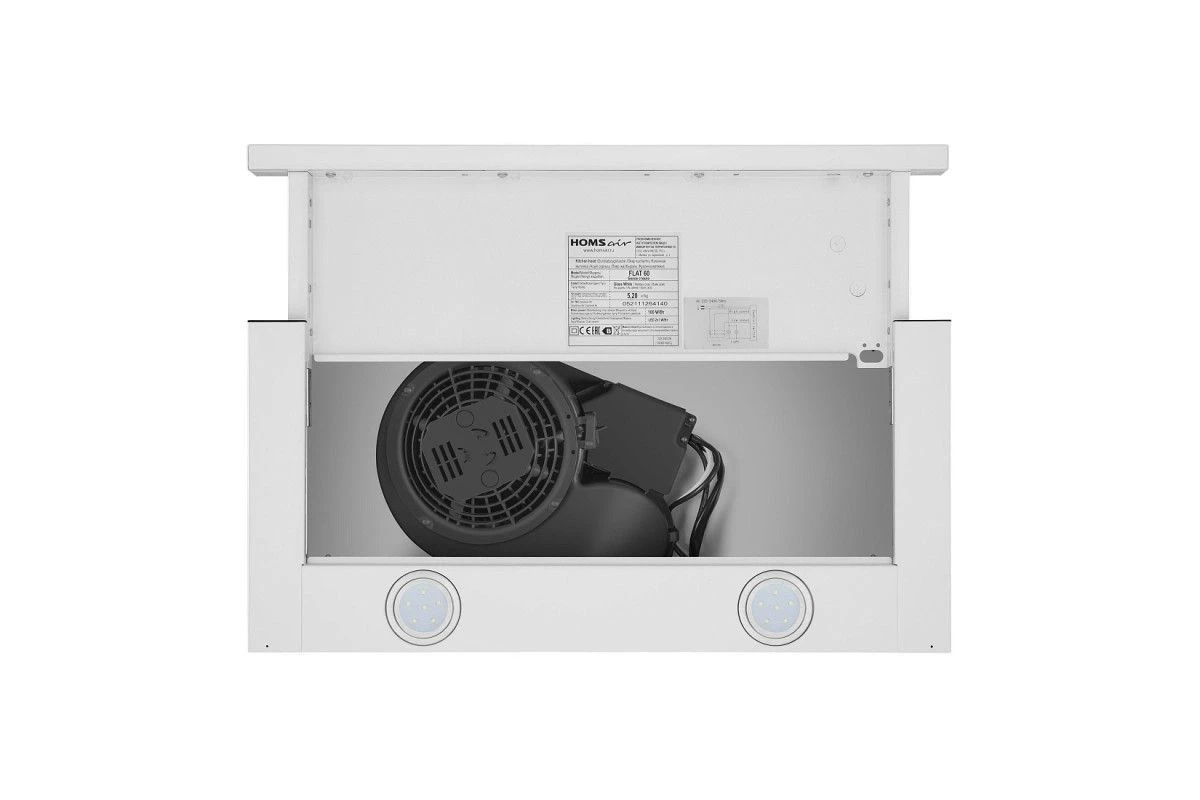 Кухонная вытяжка HOMSair FLAT 60 Glass белый