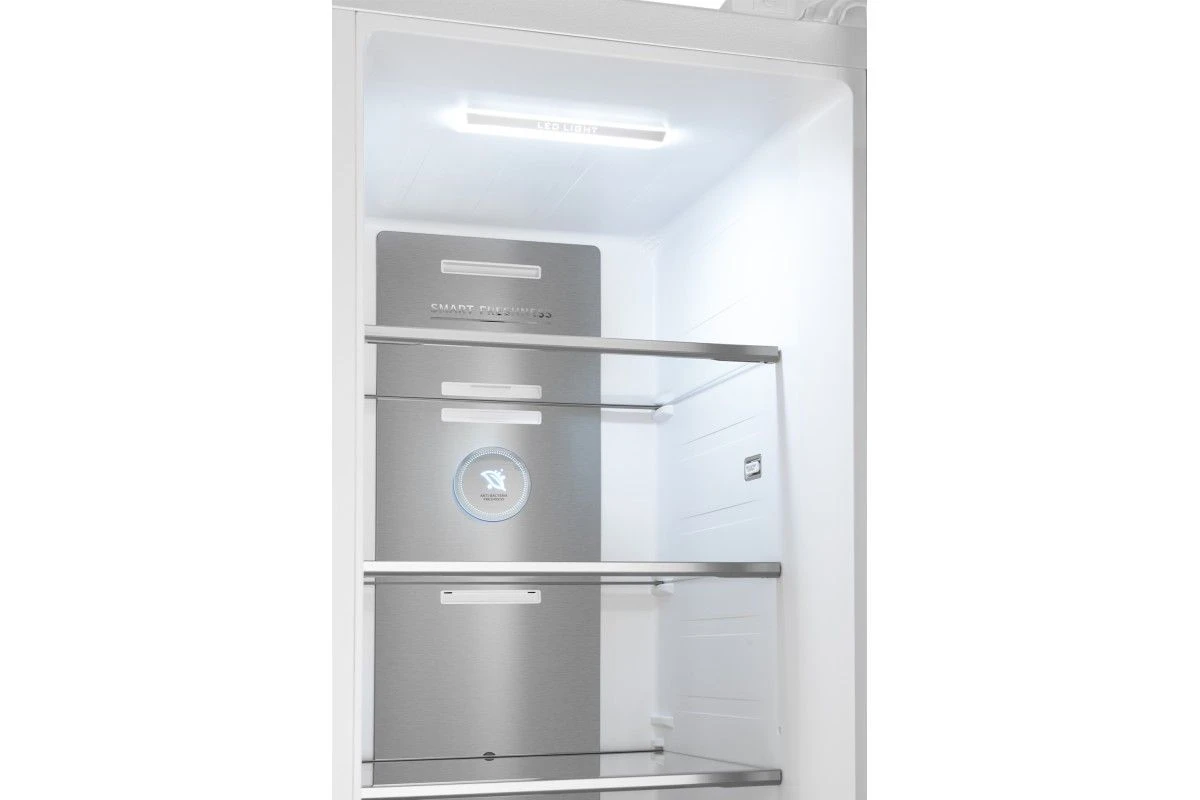 Отдельностоящий холодильник с инвертором Weissgauff WSBS 1036 Inverter NoFrost Premium White Glass