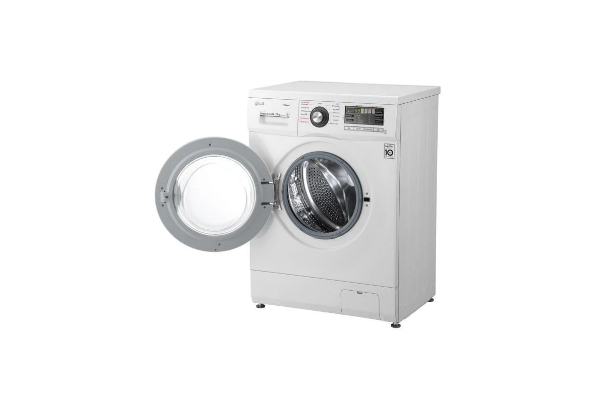Узкая стиральная машина с сушкой LG F1296CDS3