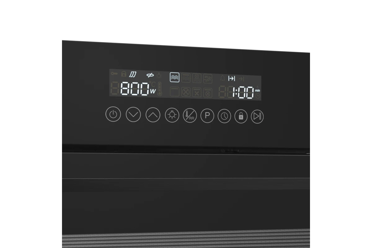 Электрический духовой шкаф Meferi MEO608BK MICROWAVE