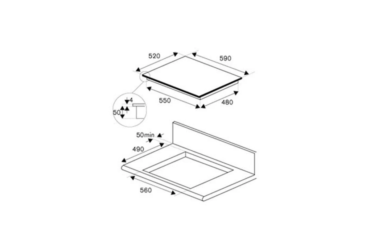 Индукционная варочная панель Bertazzoni Modern P604IM2G5NE черная