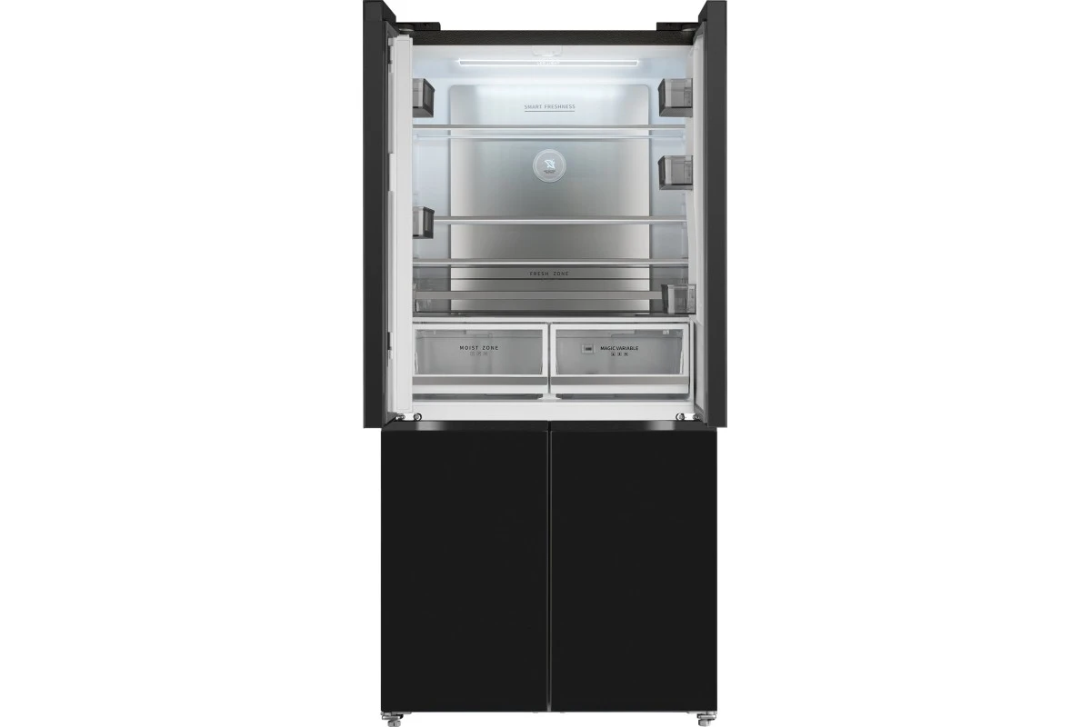 Отдельностоящий холодильник с инвертором Weissgauff WCD 510 Built-in Inverter NoFrost Black Glass