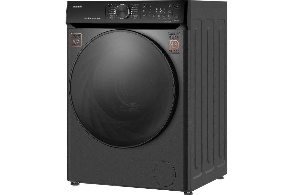 Стиральная машина с прямым приводом Weissgauff WM 59411 Direct Drive Inverter Steam Deep Grey