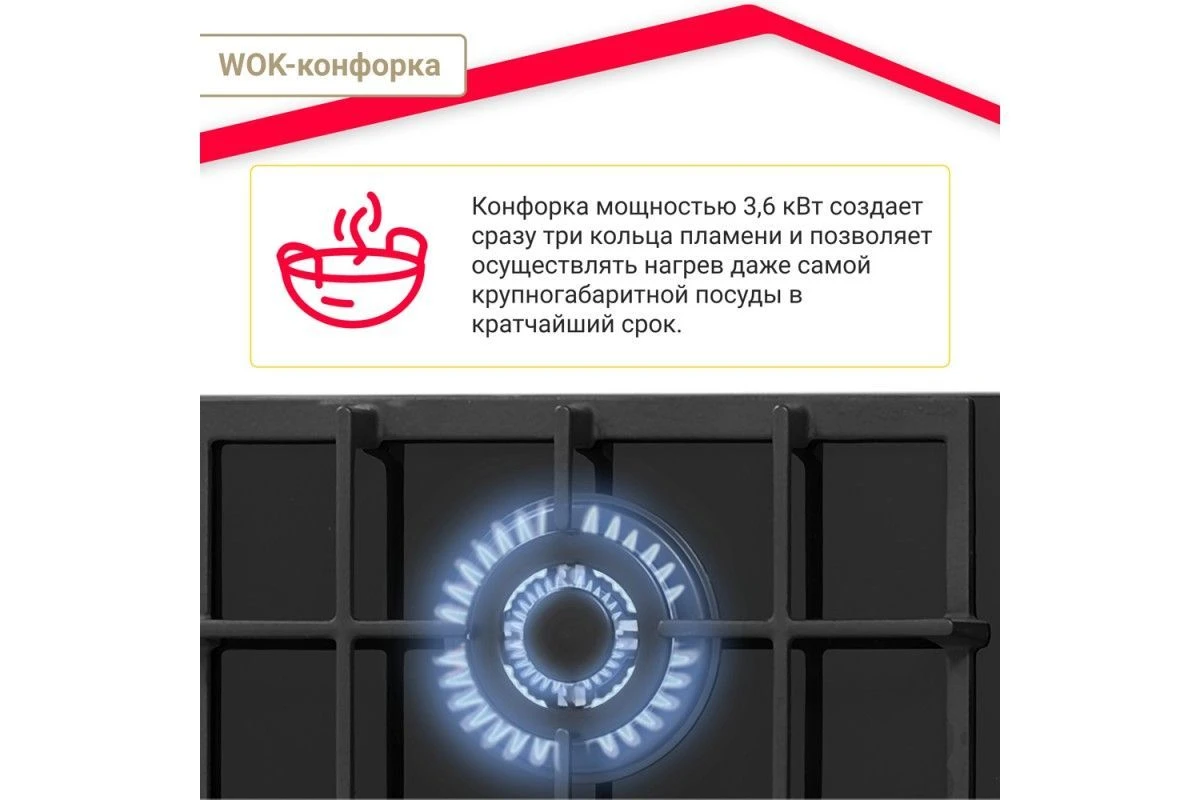 Газовая варочная панель Simfer H45L35B516