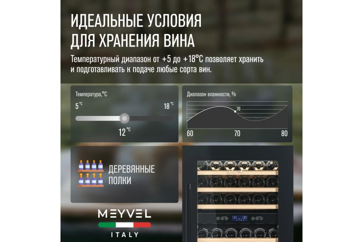 Винный шкаф Meyvel MV42-KBB2