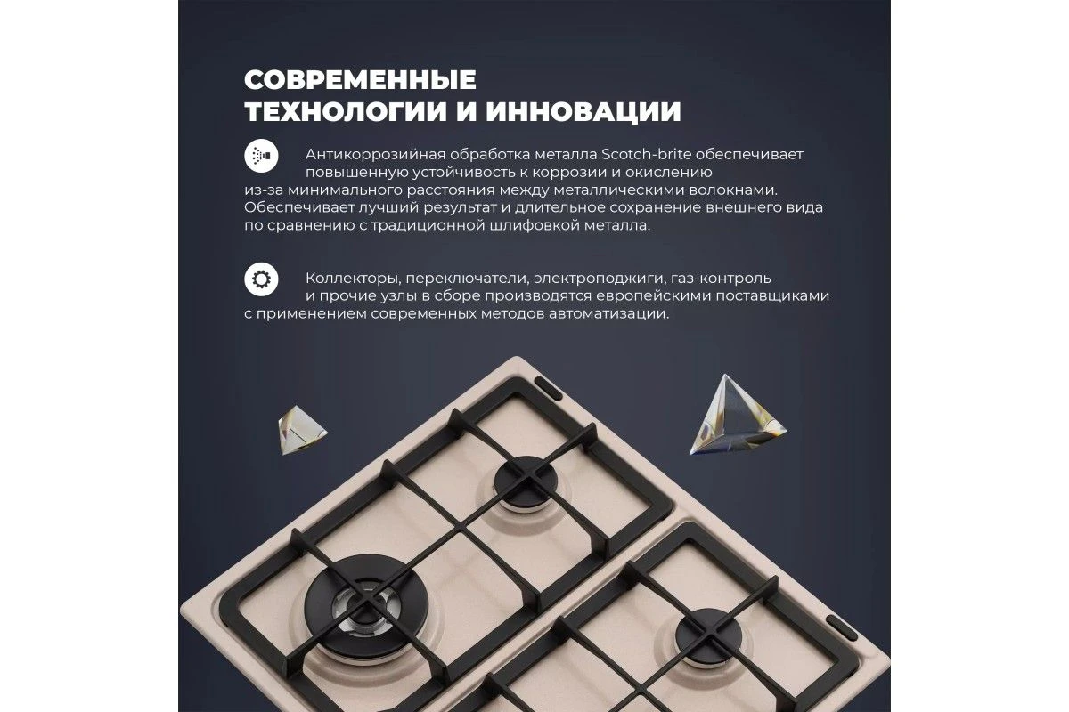 Газовая варочная панель DeLonghi OWF 46 PRO RUS