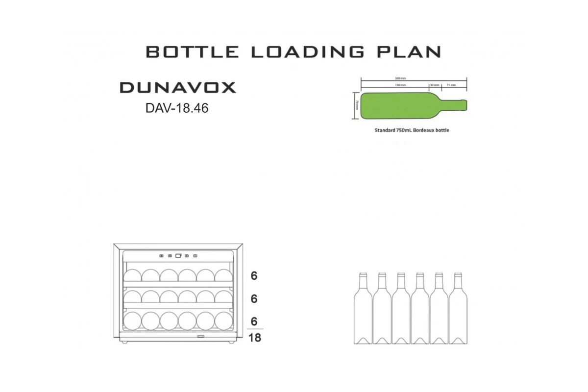 Винный шкаф Dunavox DAV-18.46SS.TO