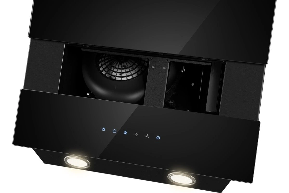 Каминная вытяжка Weissgauff Yota 606 touch black glass