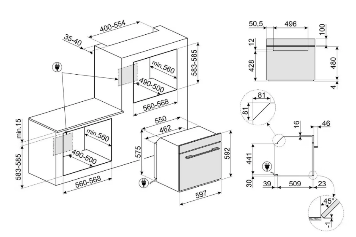 Духовой шкаф Smeg SO6102TB3