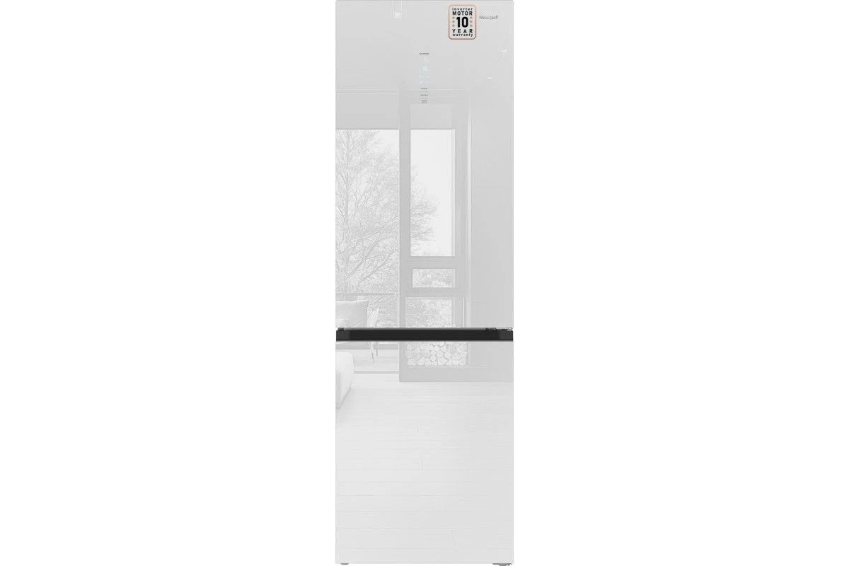 Отдельностоящий холодильник с инвертором Weissgauff WRK 2000 Total NoFrost Inverter White Glass