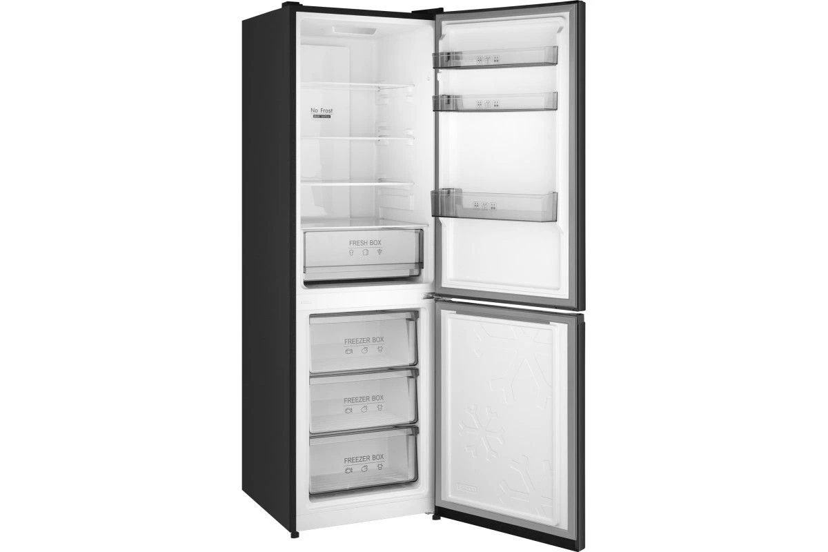 Отдельностоящий холодильник с инвертором Weissgauff WRK 185 Total NoFrost Inverter Black Inox