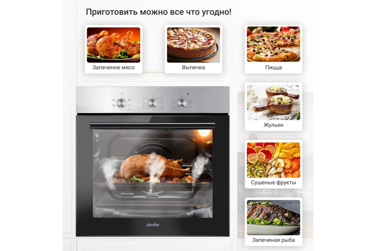 Электрический духовой шкаф Simfer B6EM16011