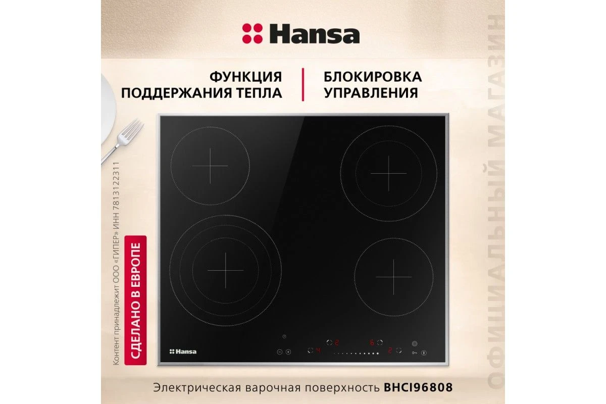 Электрическая панель Hansa BHCI96808