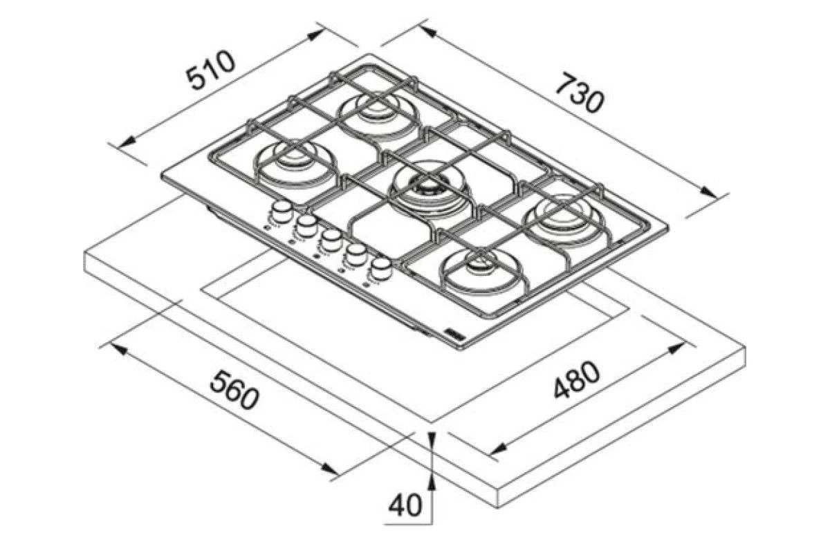 Варочная панель Franke FHSM 755 4G DC XS C
