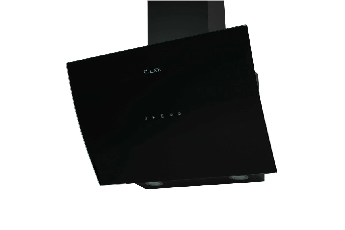 Наклонная кухонная вытяжка LEX Plaza 600 Black