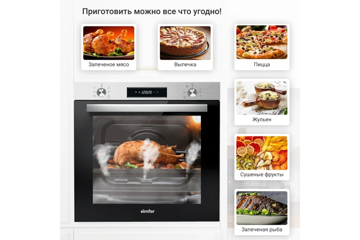 Электрический духовой шкаф Simfer B6EM68122
