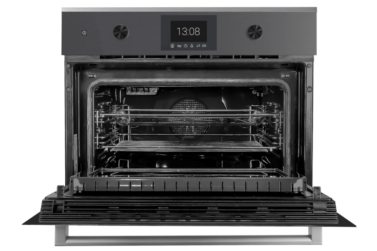 Компактный духовой шкаф с микроволнами Kuppersbusch CBM 6350.0 GPH 6 Black Steel