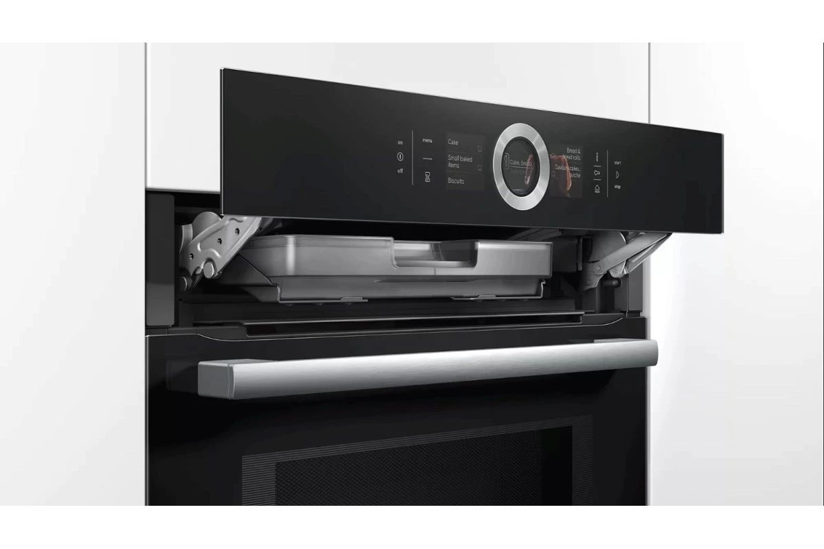 Духовой шкаф с микроволнами и паром Bosch HNG6764B6