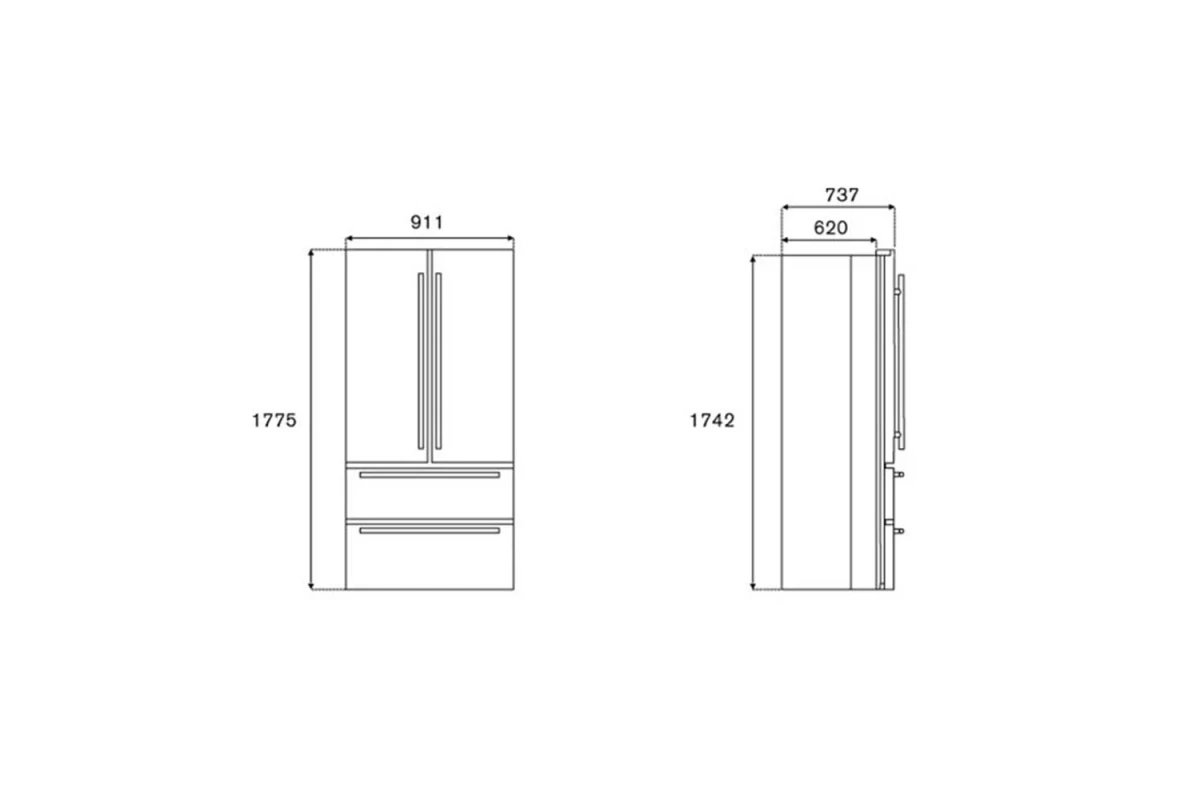 Холодильник French door Bertazzoni REF904FFNXTC