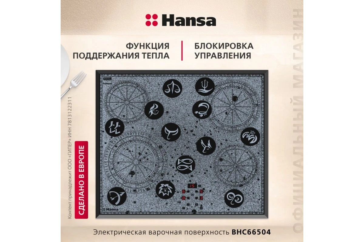 Электрическая панель Hansa BHC66504