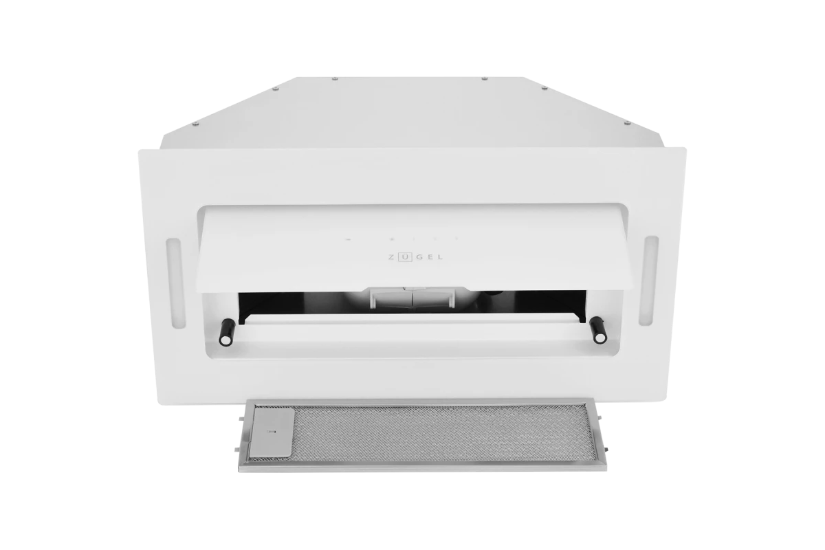 Вытяжка встраиваемая ZUGEL ZHI524GW, белое стекло