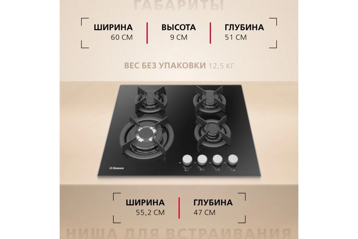 Газовая панель Hansa BHGI63112035