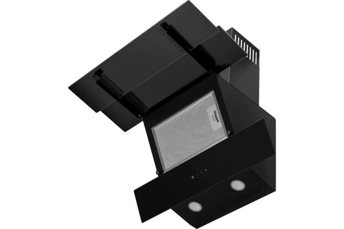 Каминная вытяжка Weissgauff Yota 606 touch triple black glass