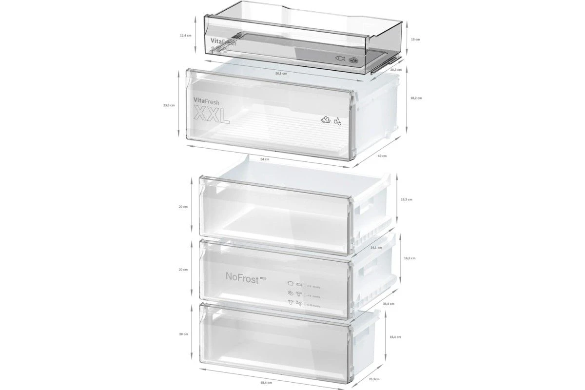 Двухкамерный холодильник Bosch KGN497WDF