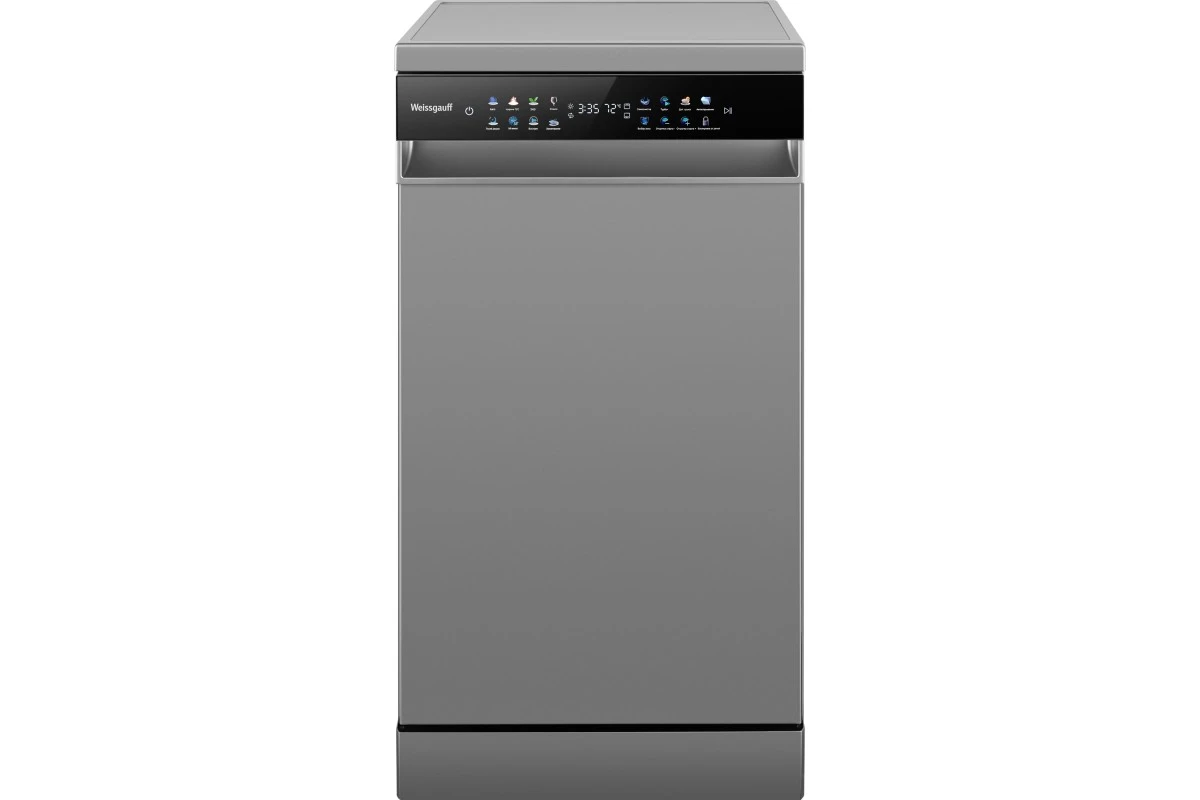 Посудомоечная машина c авто-открыванием и инвертором Weissgauff DW 4539 Inverter Touch AutoOpen Inox