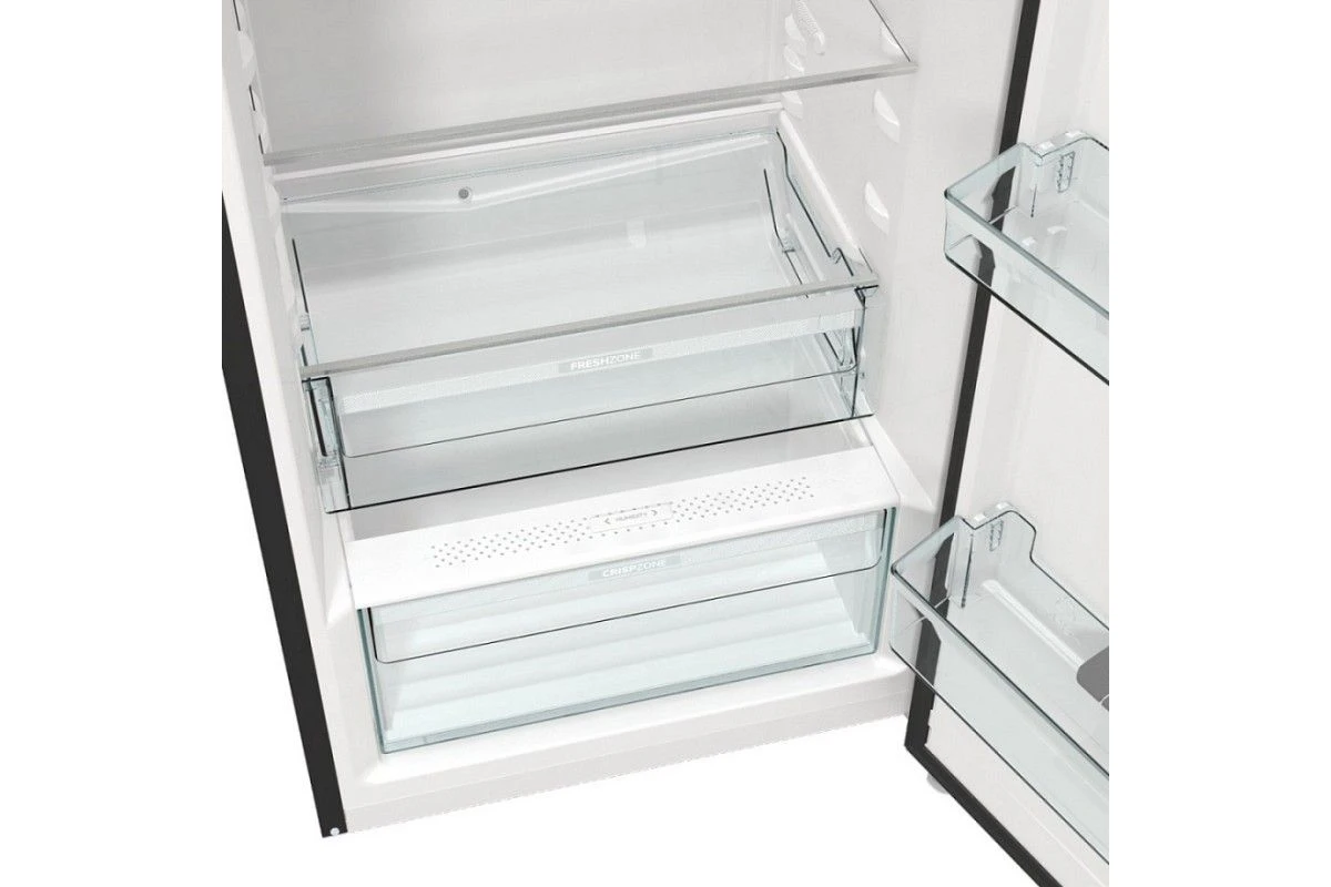 Отдельностоящий двухкамерный холодильник Gorenje OBRB615DBK