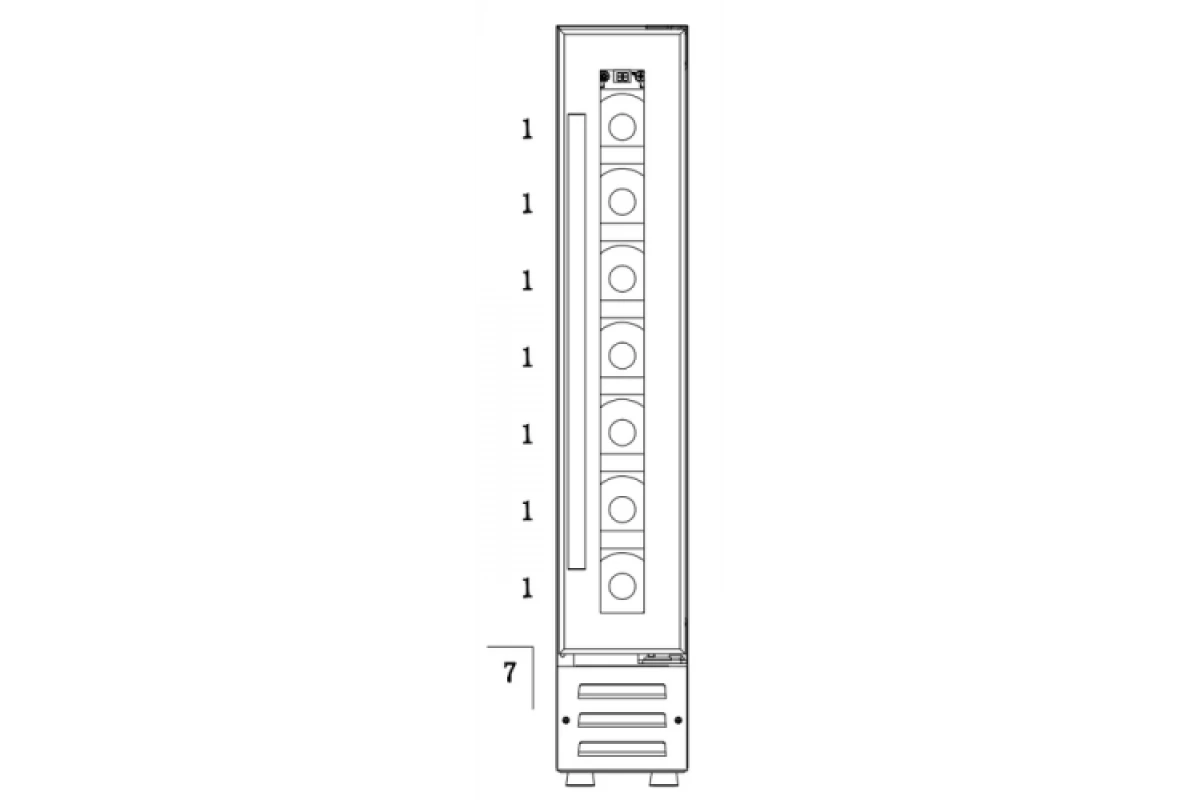Винный шкаф Temptech WPQ15SCB