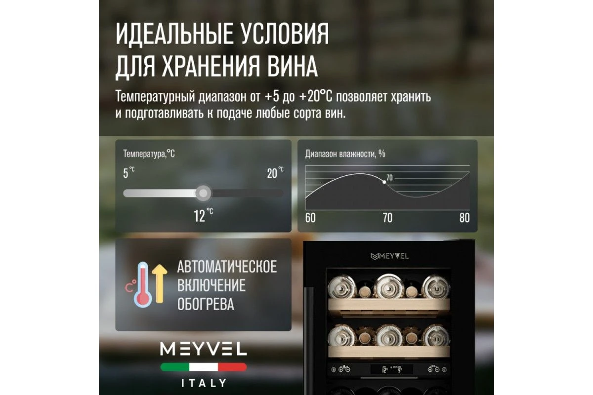 Винный шкаф Meyvel MV28-KBT2