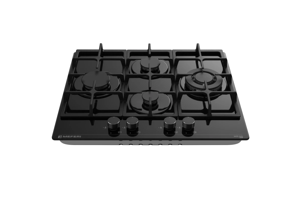 Газовая варочная панель Meferi MGH604BK GLASS ULTRA