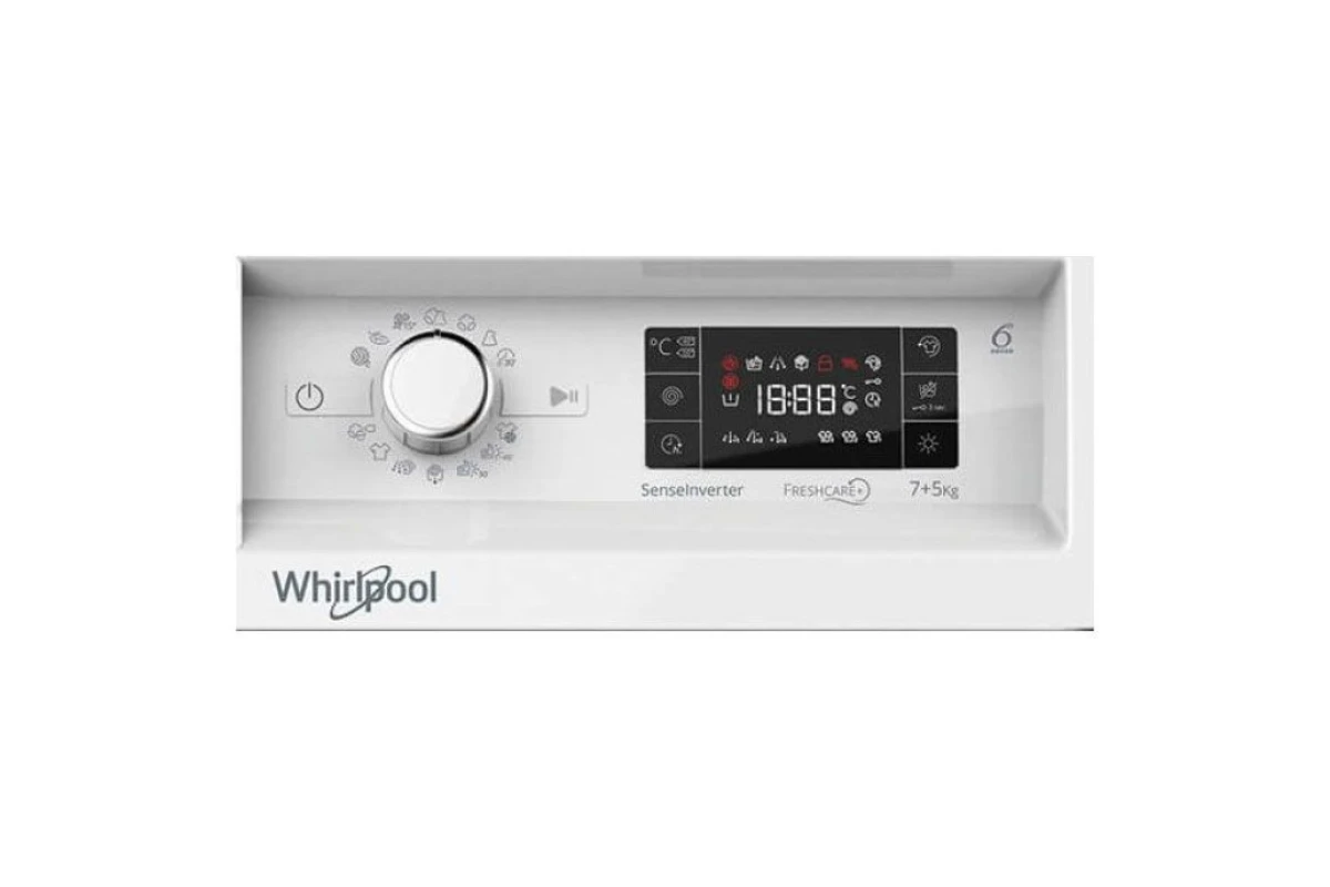 Встраиваемая стиральная машина с сушкой Whirlpool BI WDWG75148E