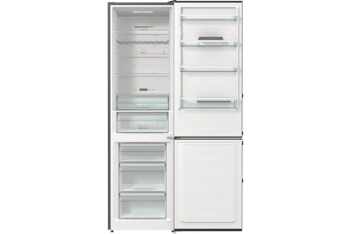 Отдельностоящий двухкамерный холодильник Gorenje NRC6203SXL5