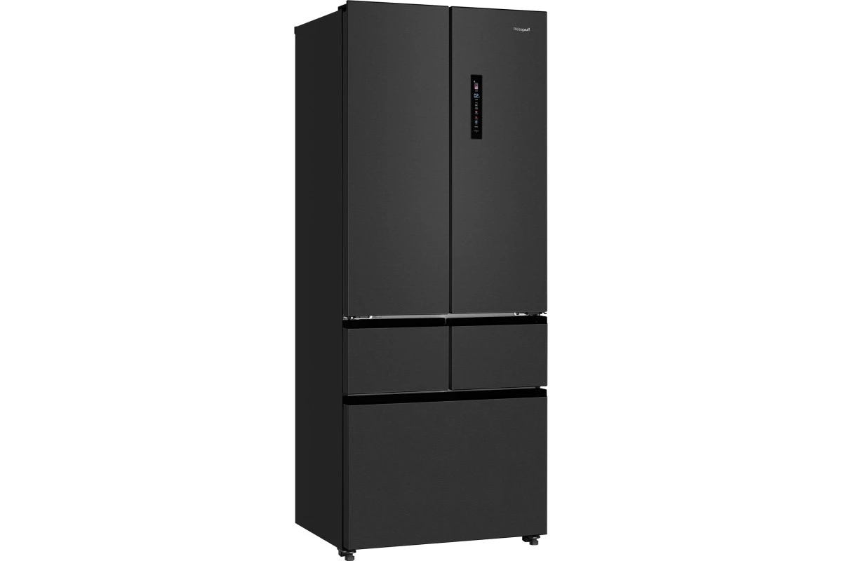 Отдельностоящий холодильник Weissgauff WFD 450 Built-in Inverter NoFrost Dark Inox