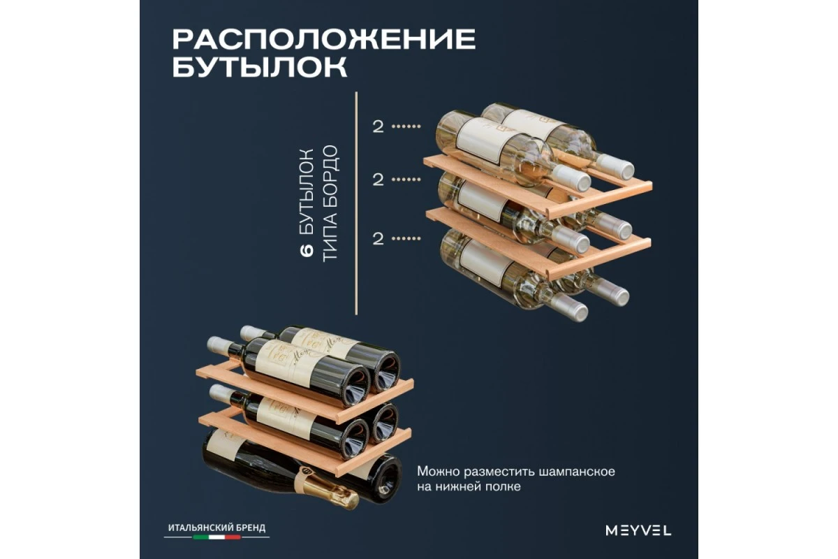Винный шкаф Meyvel MV06-TBF1-NEXT
