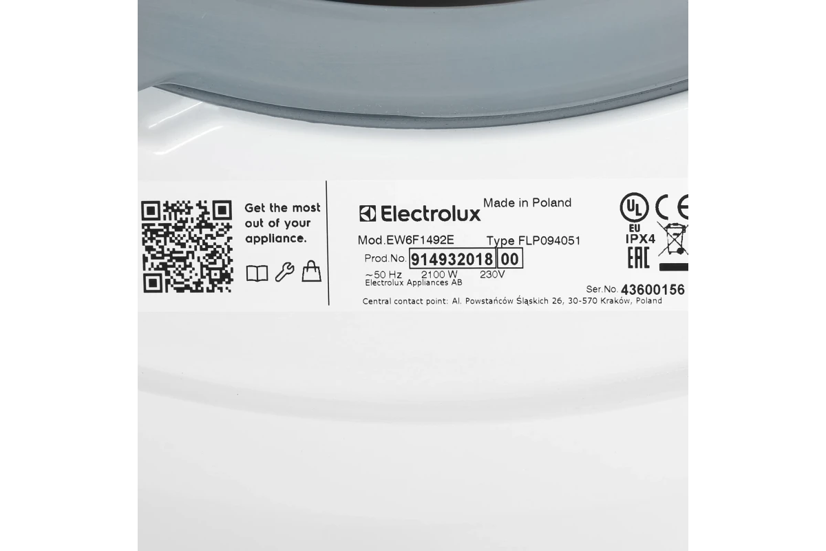 Стиральная машина Electrolux EW6F1492E