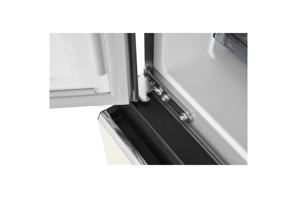 Холодильник Cross Door ZUGEL ZRCD430C, бежевое стекло